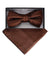 Vittorio Farina Geometric Designer Bow Tie & Pocket Square - BH - D - 23072 - Classy Cufflinks