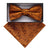 Vittorio Farina Men's Paisley Design Satin Bow Tie & Pocket Square in Gift Box - BH - D_23090 - Classy Cufflinks