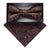 Vittorio Farina Men's Paisley Design Satin Bow Tie & Pocket Square in Gift Box - BH - D_23092 - Classy Cufflinks