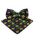 Vittorio Farina Mardi Gras Printed Bow Tie and Pocket Square - BH - MG_Mardi #2 - Classy Cufflinks