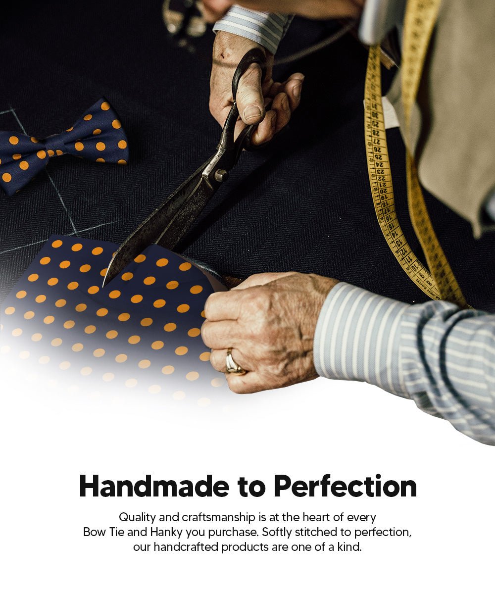 Vittorio Farina Polka Dot Bow Tie &amp; Pocket Square Multipacks - BH - PD - 3_BLUE - Classy Cufflinks