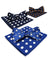 Vittorio Farina Polka Dot Bow Tie & Pocket Square Multipacks - BH - PD - 3_BLUE - Classy Cufflinks