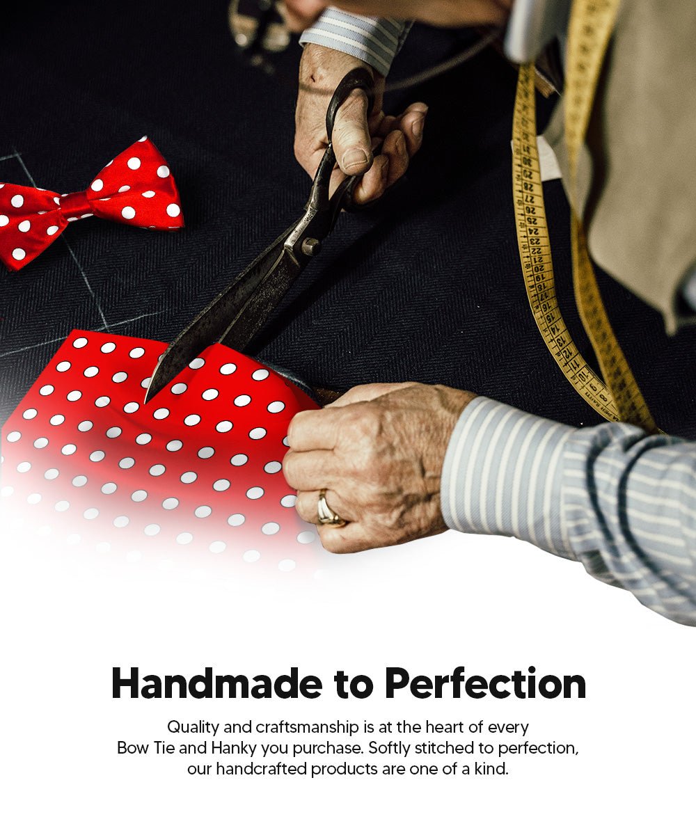 Vittorio Farina Polka Dot Bow Tie &amp; Pocket Square Multipacks - BH - PD - 3_RED - Classy Cufflinks