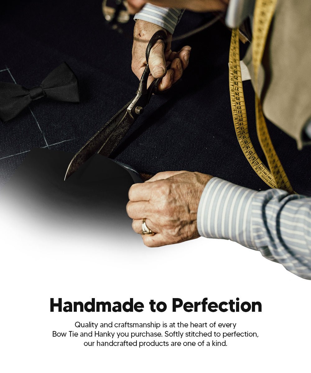 Vittorio Farina Classic Bow Tie &amp; Pocket Square Multipacks - BH - SOLID - 3_BLACK - Classy Cufflinks