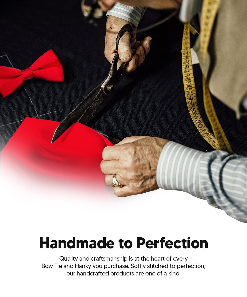 Vittorio Farina Classic Bow Tie &amp; Pocket Square Multipacks - BH - SOLID - 3_RED - Classy Cufflinks