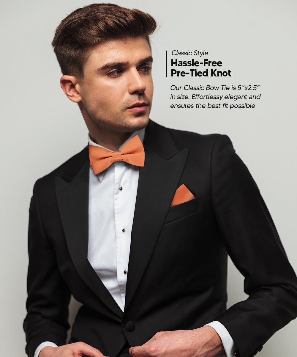 Vittorio Farina Classic Bow Tie &amp; Pocket Square Multipacks - BH - SOLID - 5_FALL1 - Classy Cufflinks