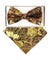 Vittorio Farina Men's Metallic Design Bow Tie & Pocket Square in Gift Box - bhm - 037 - Classy Cufflinks