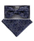 Vittorio Farina Men's Metallic Design Bow Tie & Pocket Square in Gift Box - bhm - 051 - Classy Cufflinks