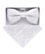 Vittorio Farina Men's Metallic Design Bow Tie & Pocket Square in Gift Box - bhm - 052 - Classy Cufflinks