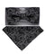 Vittorio Farina Men's Metallic Design Bow Tie & Pocket Square in Gift Box - bhm - 053 - Classy Cufflinks