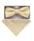 Vittorio Farina Men's Metallic Design Bow Tie & Pocket Square in Gift Box - bhm - 055 - Classy Cufflinks