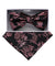 Vittorio Farina Men's Metallic Design Bow Tie & Pocket Square in Gift Box - bhm - 060 - Classy Cufflinks