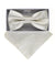 Vittorio Farina Men's Metallic Design Bow Tie & Pocket Square in Gift Box - bhm - 061 - Classy Cufflinks