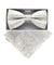 Vittorio Farina Men's Metallic Design Bow Tie & Pocket Square in Gift Box - bhm - 068 - Classy Cufflinks