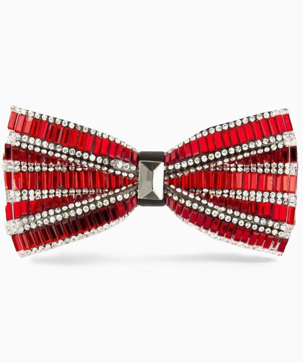 Vittorio Farina Men's Jeweled Bow Tie in Gift Box - bj - 01 - Classy Cufflinks