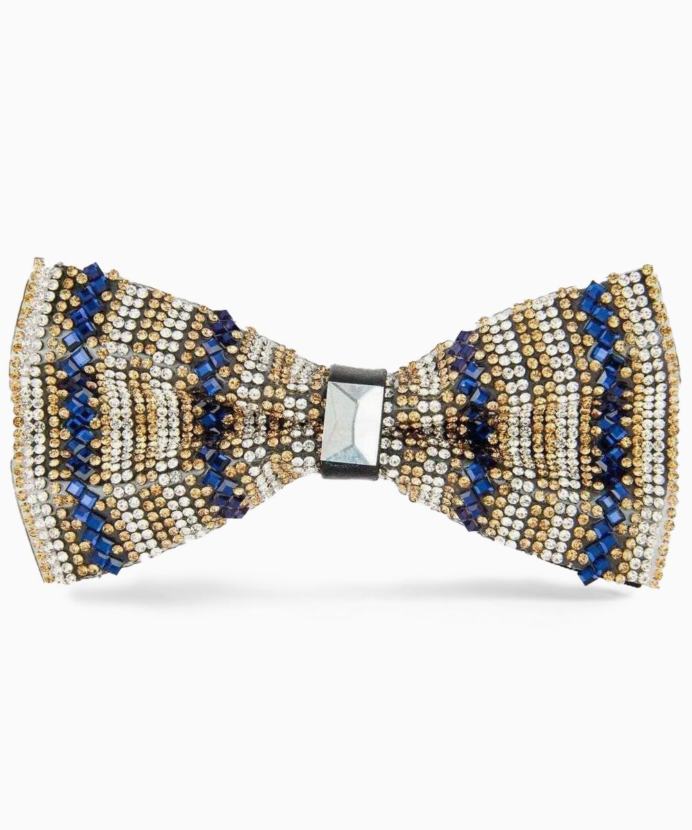 Vittorio Farina Men's Jeweled Bow Tie in Gift Box - bj - 10 - Classy Cufflinks