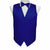 Vittorio Farina Boy's Solid Satin Vest Set - boys-vest-set-plain-royal-S - Classy Cufflinks