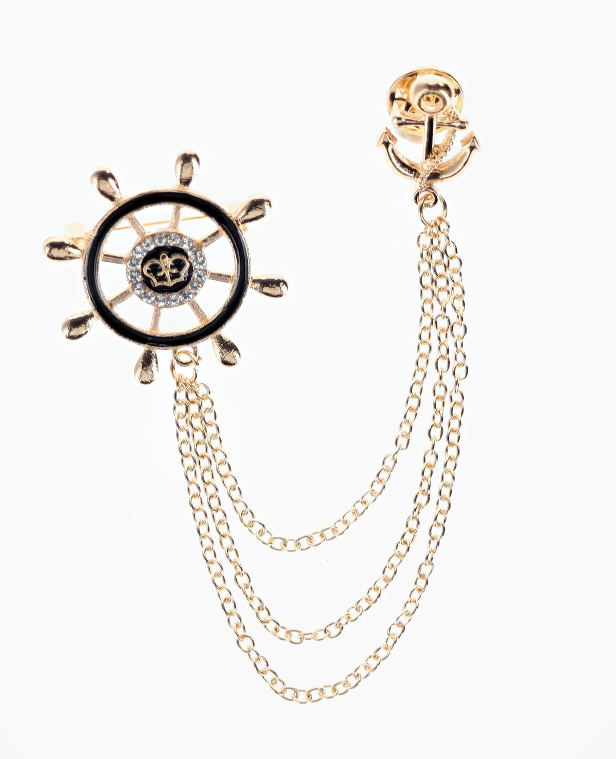 Vittorio Vico Men's Design Brooch in Gift Box - brooch - musical - gold - Classy Cufflinks