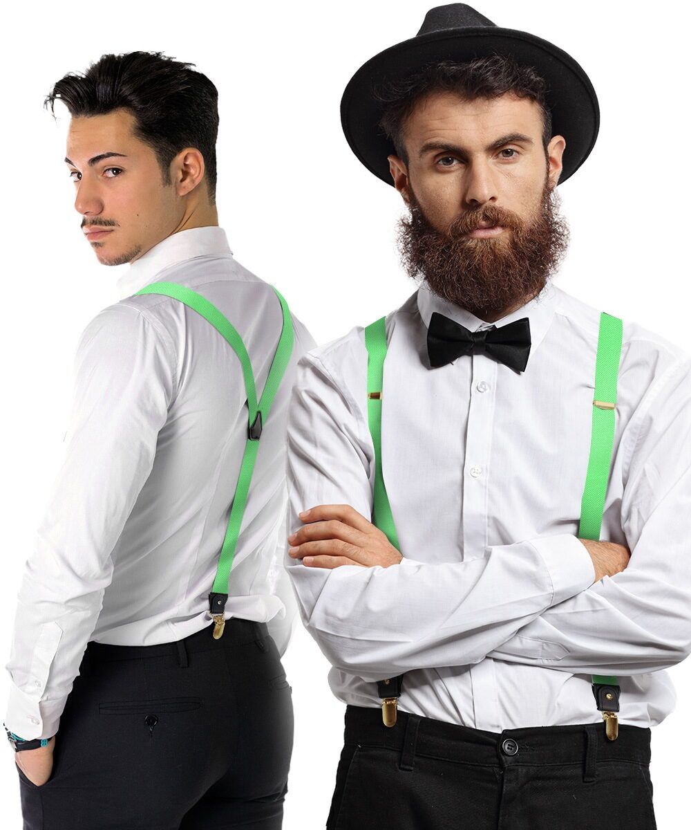 Vittorio Farina Men's Convertible Suspender in Gift Box: 70% Polyester &amp; 30% Elastomer