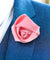 Vittorio Vico Unisex Satin Rose Bud Flower Lapel Pin