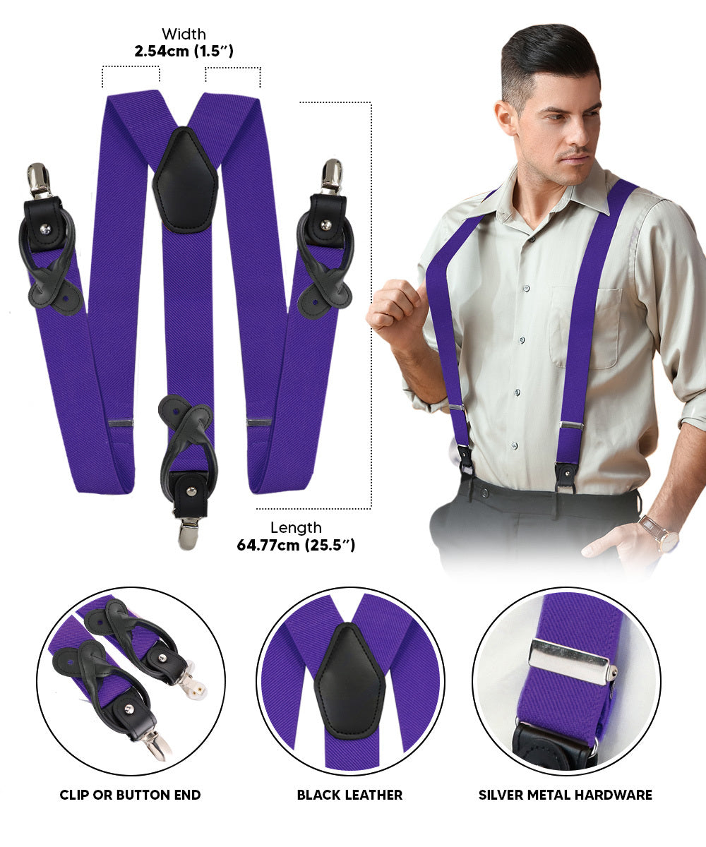 Vittorio Farina Men's Convertible Suspender in Gift Box: 70% Polyester &amp; 30% Elastomer