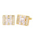 Vittorio Vico Gold Iced Wedding Cufflinks in Gift Box: CL100x Series