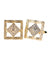 Vittorio Vico Gold Iced Wedding Cufflinks in Gift Box: CL100x Series