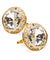 Vittorio Vico Large Bling Colorstone Cufflinks: CL15XX Series - cl - 1502 - Classy Cufflinks