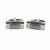 Vittorio Vico Gold & Silver Oversized Cufflinks (CL2000 Series Ver. 02) - CL-2241 - Classy Cufflinks