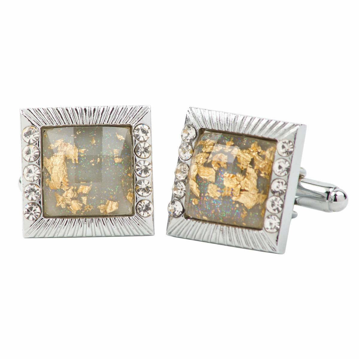 Vittorio Vico Gold &amp; Silver Novelty Cufflinks (CL 6000 Series Ver. 02) by Classy Cufflinks - CL-6190S - Classy Cufflinks
