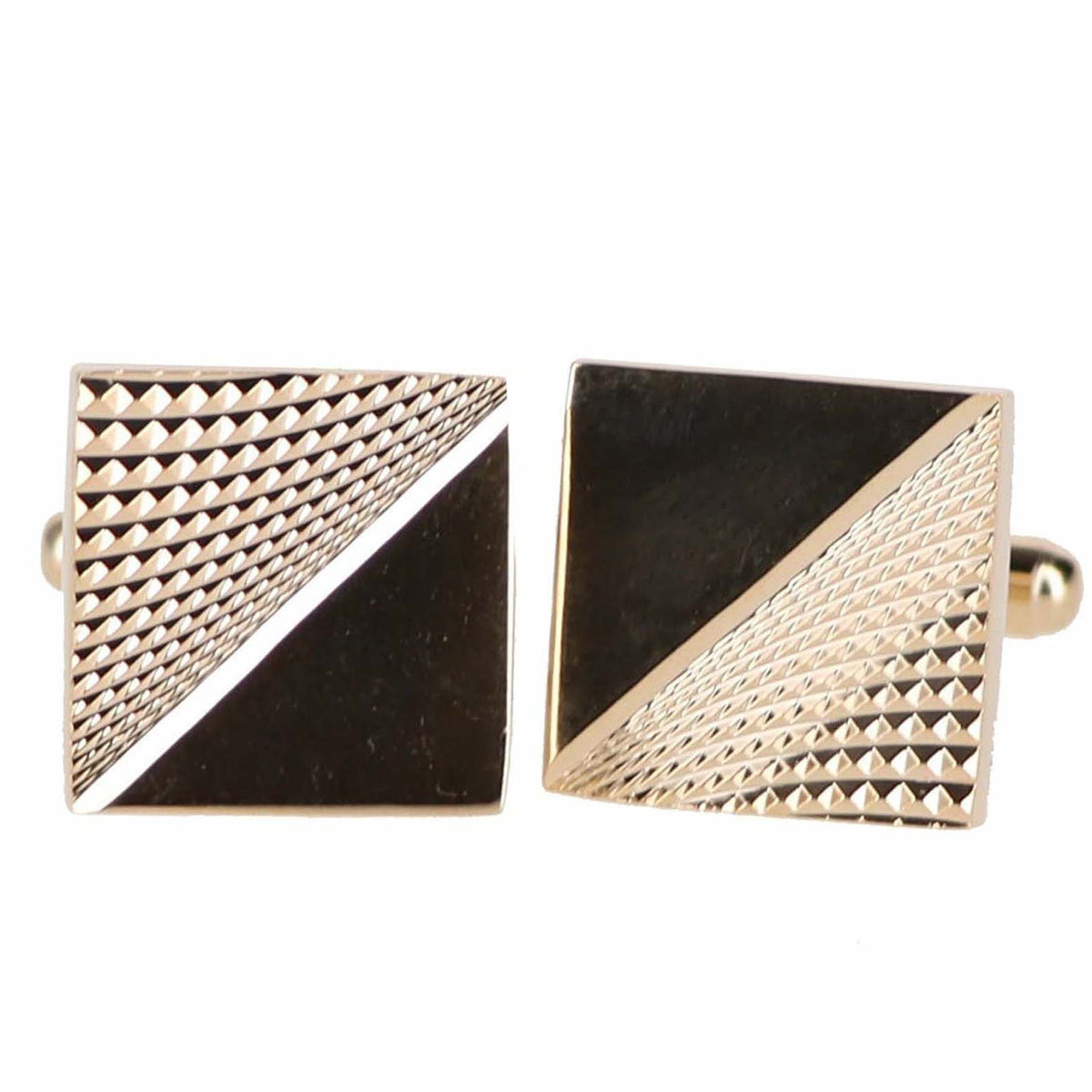 Vittorio Vico Gold &amp; Silver Novelty Cufflinks (CL 6000 Series Ver. 03) by Classy Cufflinks - CL-6223 - Classy Cufflinks