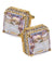 Vittorio Vico Large Big Square Crystal Colorstone Cufflinks: CL 70XX Series - CL - 7002 - Classy Cufflinks