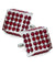 Vittorio Vico Men's Large Square Studded Colored Crystal Cufflinks: CL76XX Series - CL - 7605 - Classy Cufflinks