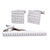 Vittorio Vico Silver Rhinestone Cufflinks & Tie Bar Set - CR-049 - Classy Cufflinks