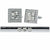 Vittorio Vico Silver Rhinestone Cufflinks & Tie Bar Set - CR-061 - Classy Cufflinks