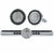 Vittorio Vico Silver Rhinestone Cufflinks & Tie Bar Set - CR-068 - Classy Cufflinks