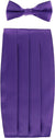 Vittorio Farina Gift Box (Cummerbund & Bow Tie Set) - cummerbund-purple - Classy Cufflinks