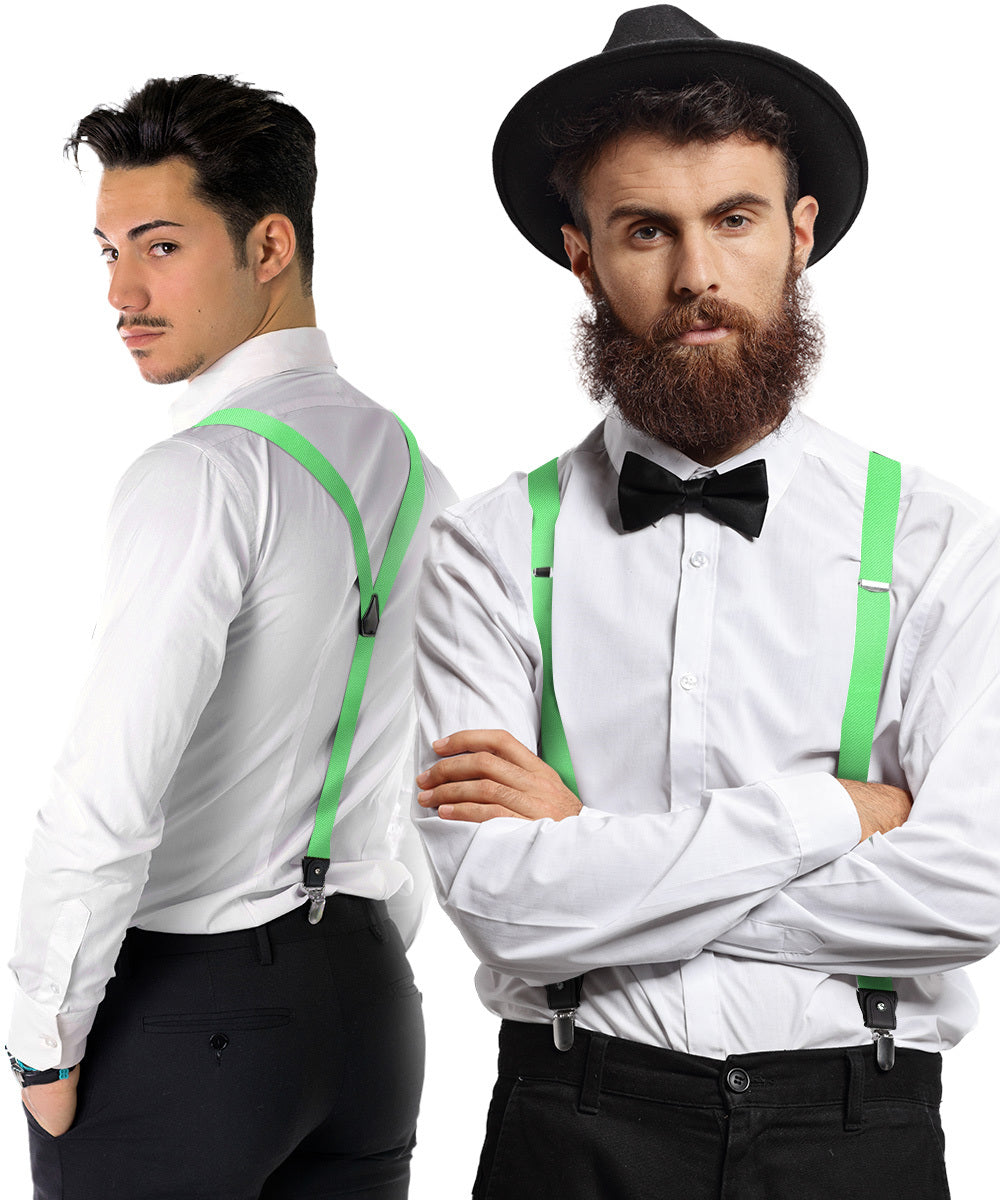 Vittorio Farina Men's Convertible Suspender in Gift Box: 70% Polyester &amp; 30% Elastomer