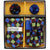 Vittorio Farina Men's Design Necktie, Bow Tie, Pocket Squares and Flower Lapel Pin in a Gift Box