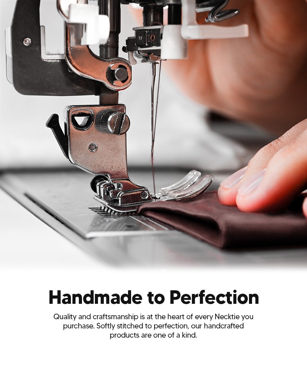Vittorio Farina Men's Satin Skinny Necktie - N - SKINNY_BROWN - Classy Cufflinks