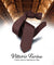 Vittorio Farina Men's Satin Skinny Necktie - N - SKINNY_BROWN - Classy Cufflinks