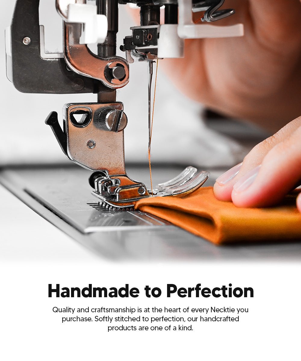 Vittorio Farina Men's Satin Skinny Necktie - N - SKINNY_ORANGE - Classy Cufflinks