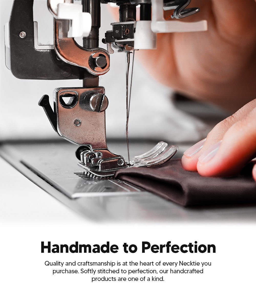 Vittorio Farina Men's Satin Skinny Necktie with Rhinestones - N - SKINNY - R_BROWN - Classy Cufflinks