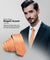 Vittorio Farina Men's Satin Skinny Necktie with Rhinestones - N - SKINNY - R_COPPER - Classy Cufflinks