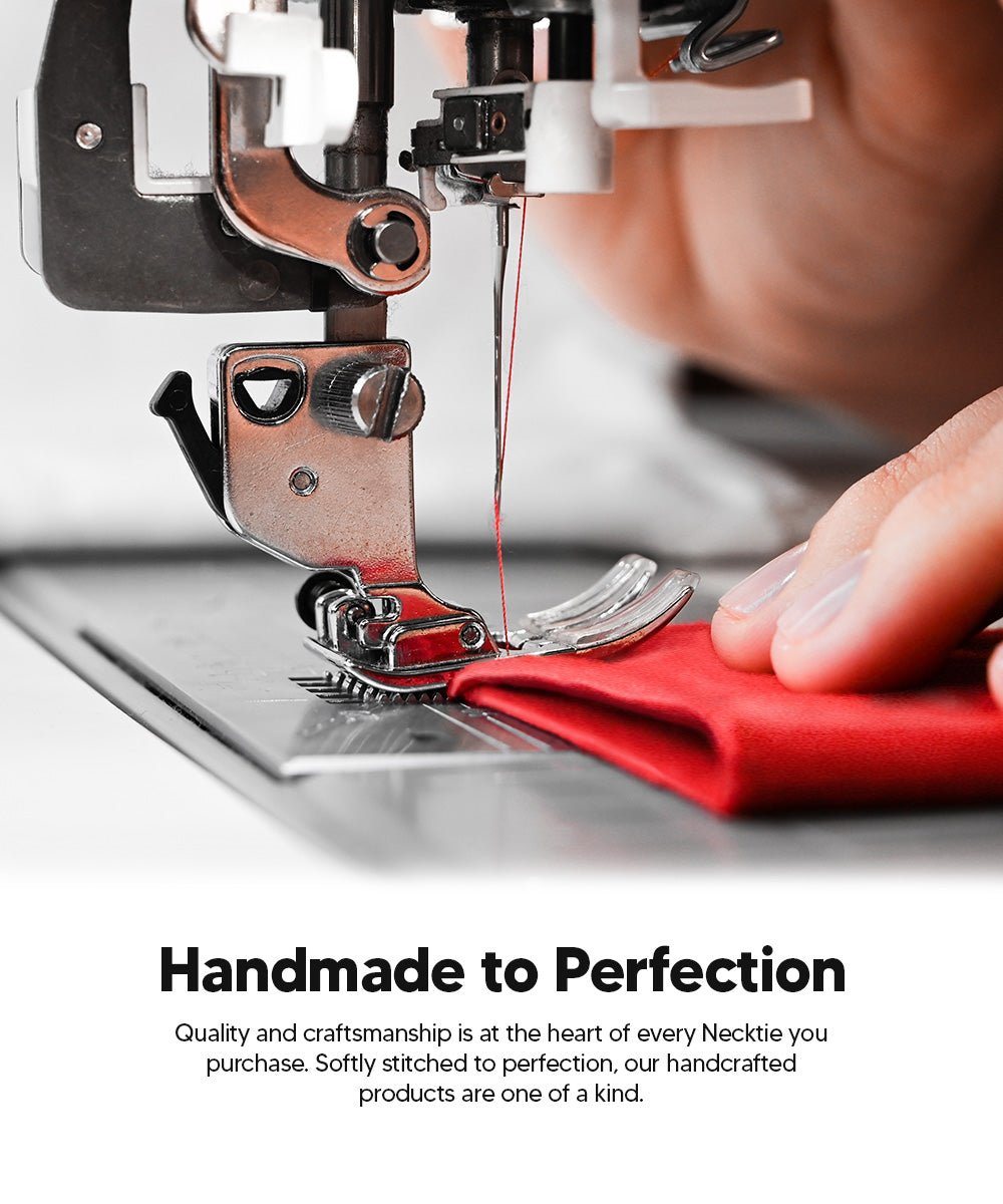 Vittorio Farina Men's Satin Skinny Necktie with Rhinestones - N - SKINNY - R_RED - Classy Cufflinks