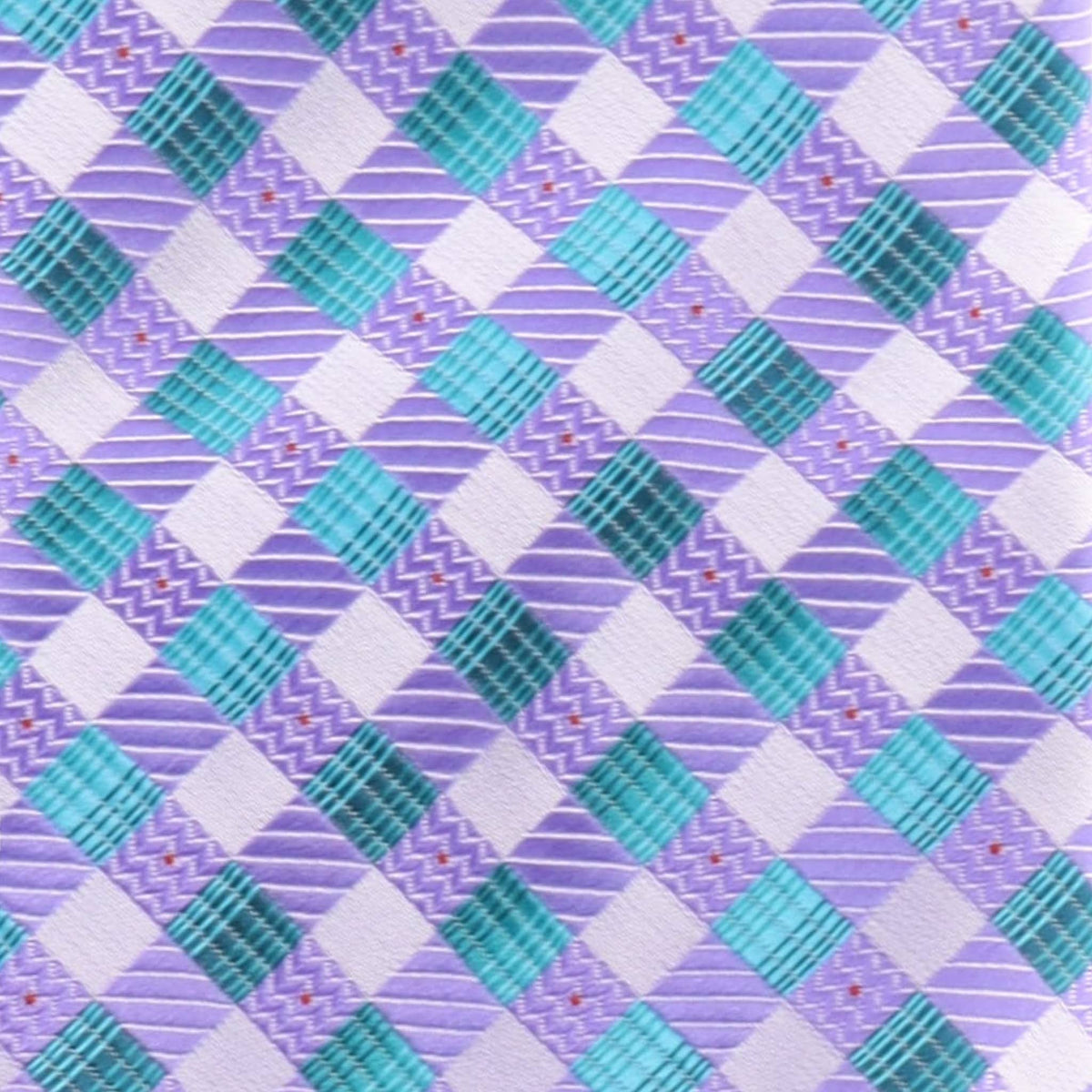 Vittorio Farina Geometric Designer Necktie &amp; Pocket Square - NH-D-1157 - Classy Cufflinks