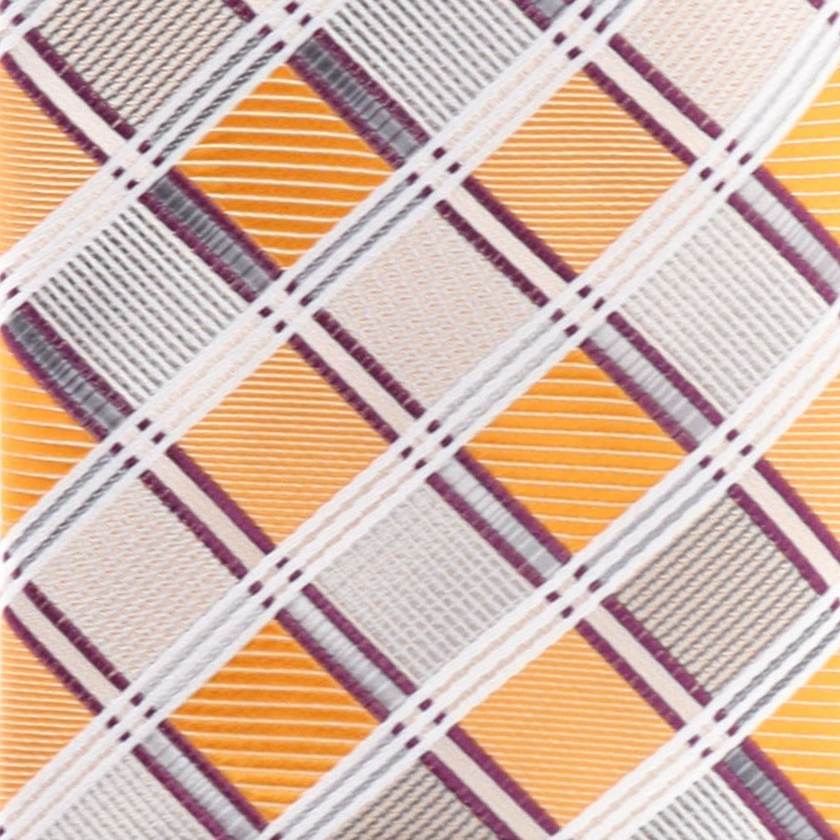 Vittorio Farina Geometric Designer Necktie &amp; Pocket Square - NH-D-1164 - Classy Cufflinks