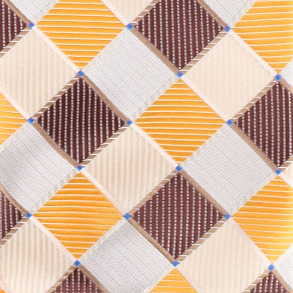 Vittorio Farina Geometric Designer Necktie &amp; Pocket Square - NH-D-1164 - Classy Cufflinks