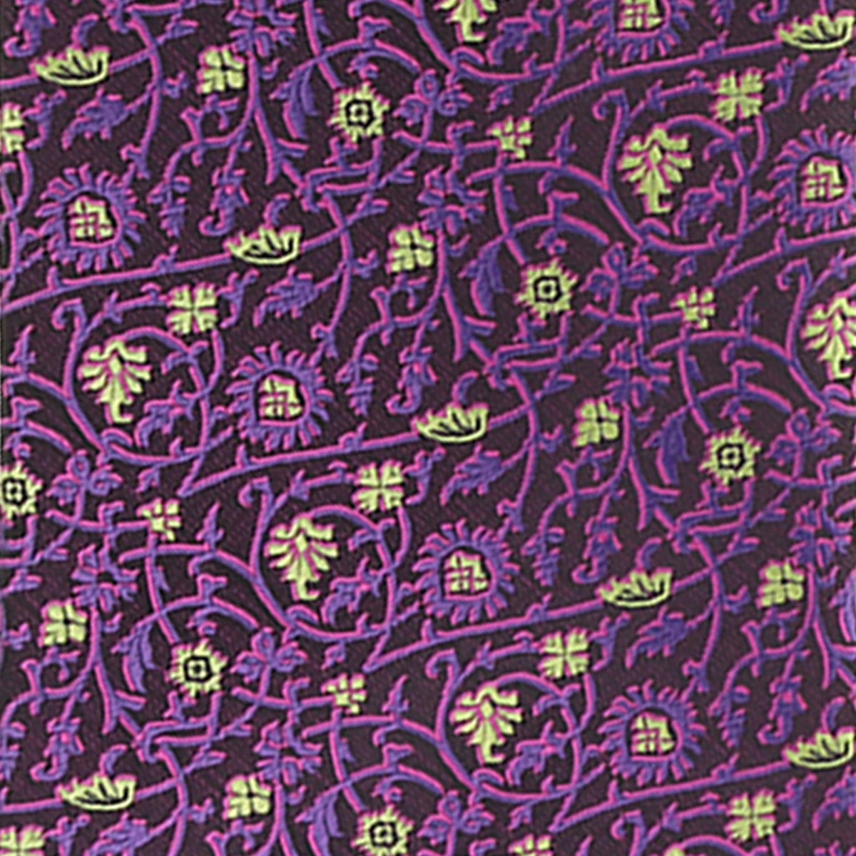 Vittorio Farina Floral Designer Necktie &amp; Pocket Square - NH-D-1200 - Classy Cufflinks