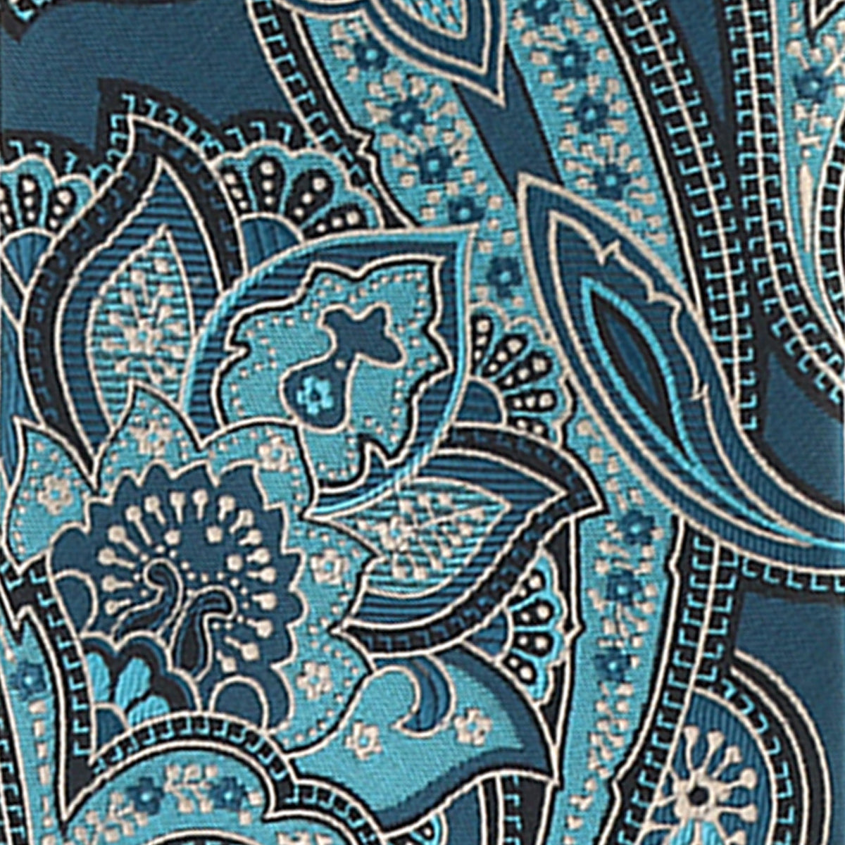 Vittorio Farina Paisley Designer Necktie &amp; Pocket Square - NH-D-1206 - Classy Cufflinks